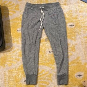 Gray Jogger Sweatpants with Drawstring